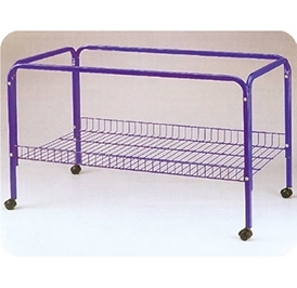 YA112-1 large purple bird cage stand with wheels