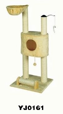 YJ0161 Decorative sisal cat tree, cat furniture, cat tree house