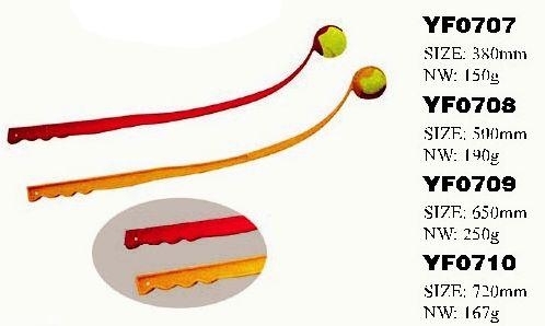 YF0707-Pet TPR Rubber toy with cotton rope for dog play