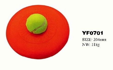 YF0701 rubber tires pet toy for dog