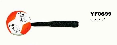 YF0699 Rubber Ball Squeaky Chew Toy for Pet Dog 