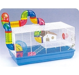 YB063-1  portable metal wire plastics hamster cage