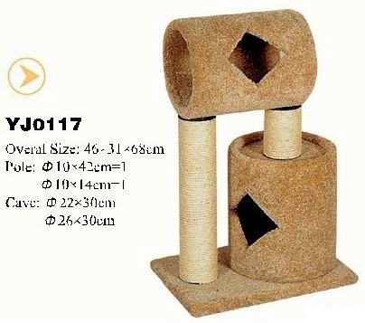 YJ0117 2015 Soft fleece cat tree large cat furniture