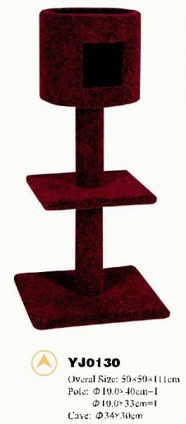 YJ0130 Super Stable Cat Tree Scratch Furniture With High Quality Plush and Board