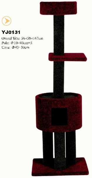 YJ0131 2015 Delux cat tree wooden pet tree/cat furniture/cat toys