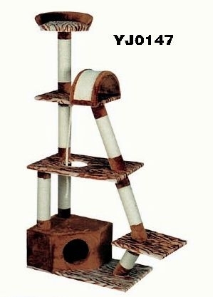 YJ0147 Cat House Play Furniture Cat Scratch Tree