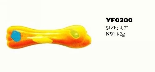 YF0300 Dog colorful design bone shape chewing toys for puppy
