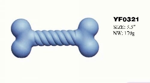 YF0321 Bone Shape Rubber Pet Toy For Dog