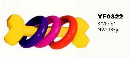 YF0322  pet products bone shaped squeaky dog toys