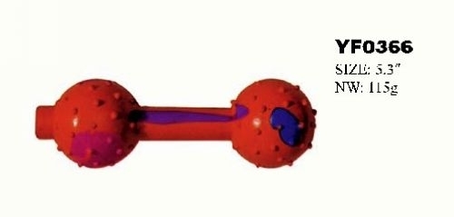 YF0366 Custom hard rubber dog toy
