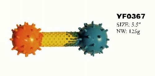 YF0367 plastic dog bone toy dog chew rubber bone