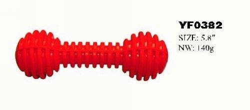 YF0382 Custom Dumbbell TPR Pet Toys
