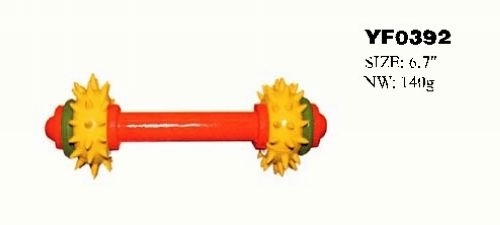YF0392 Custom hard rubber dog toy