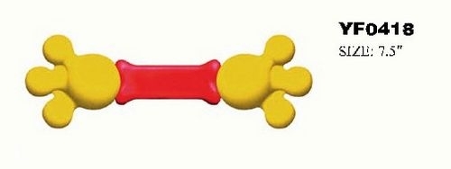YF0418 colorful soft rubber dog toy for pets
