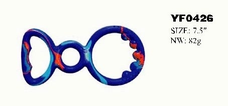 YF0426 New Design Colorful Dog Playing Rubber Candy Toy  