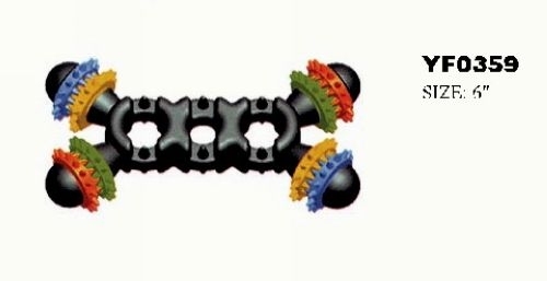 YF0359 rubber dog bone toys