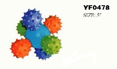 YF0478  Denta Fun Natural Rubber Dog Toy