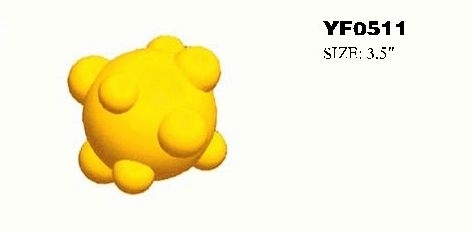 YF0511 rubber ball shape pet toy custom dog toy