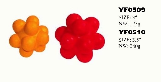 YF0509-YF0510 Ball shape rubber material pet dog food toy
