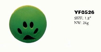 YF0526  Food Dispenser Ball Rubber Dog Toy