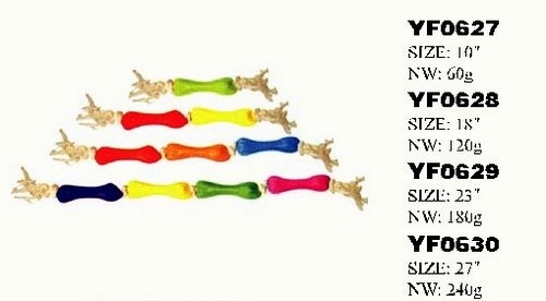 YF0627-YF0630 Small pet bone toy silicone rubber dumbbell dog toys
