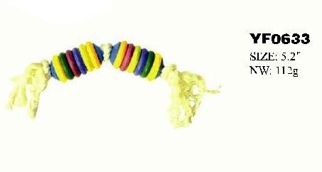 YF0633 Dog tyre toy with rope 