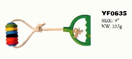 YF0635 soft natural rubber ball pet toy for dog  