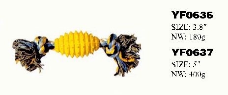 YF0636-YF0637 new rubber tires pet toy for dog