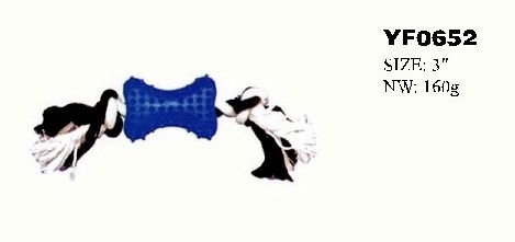 YF0652  Soft plastic pet toys Cotton rope pet toys Pet toys for dog