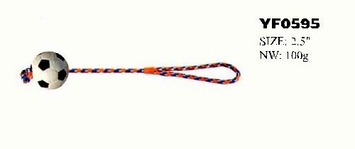 YF0595 rubber football dog toys