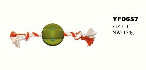 YF0657 Soft plastic pet toys Stab the rubber ball Pet toys for dog