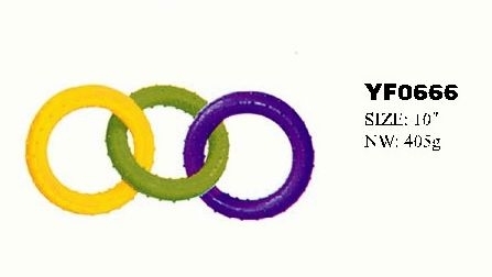 YF0666 Rubber Dog Chewing Toy & Squeaky rubber dog toy