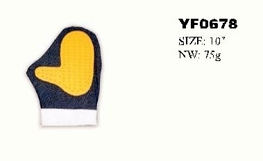 YF0678 manufacturer smart grooming rubber glove for dog bath