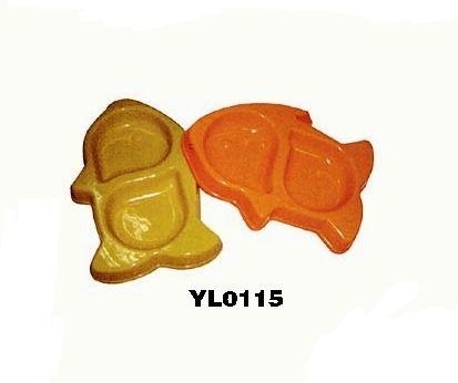 YL0115 fashion plastic dog bowl