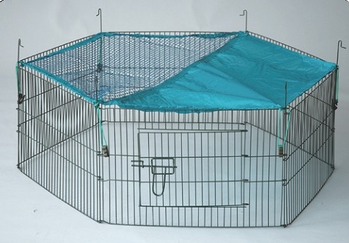 YD121 black powdercoat wire dog fence